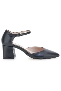 PITTARELLO VERA Décolleté nere con cinturino alla caviglia Made in Italy 4781 NERO Clearance