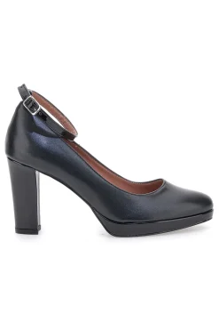 PITTARELLO CLASS Décolleté nere con cinturino e plateau 2594 Discount