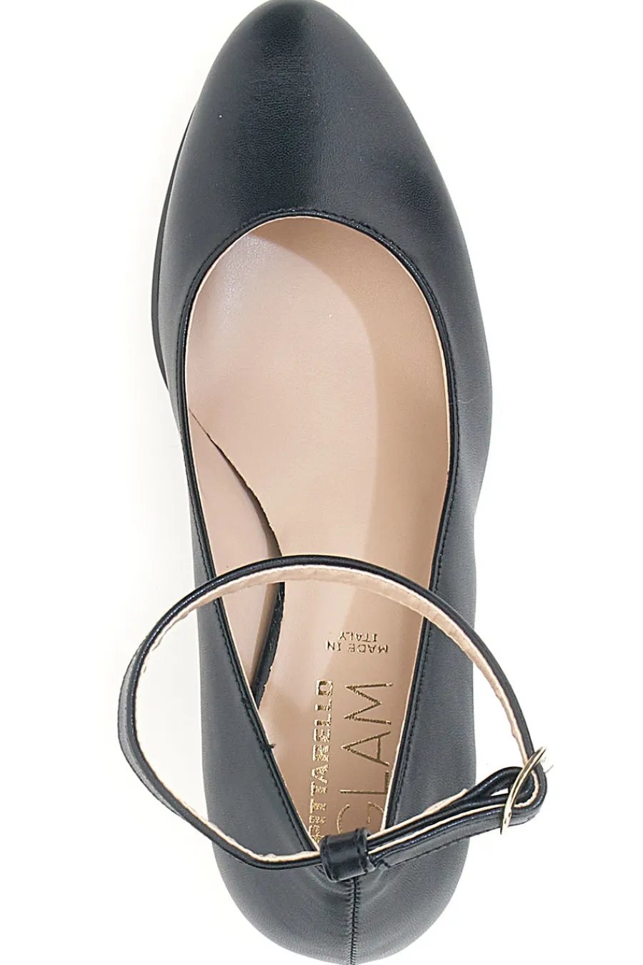 PITTARELLO GLAM Décolleté nere con cinturino e tacco largo 2594PT NERO