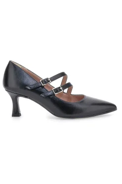 PITTARELLO CLASS Décolleté nere con cinturino Obliquo 42 Outlet