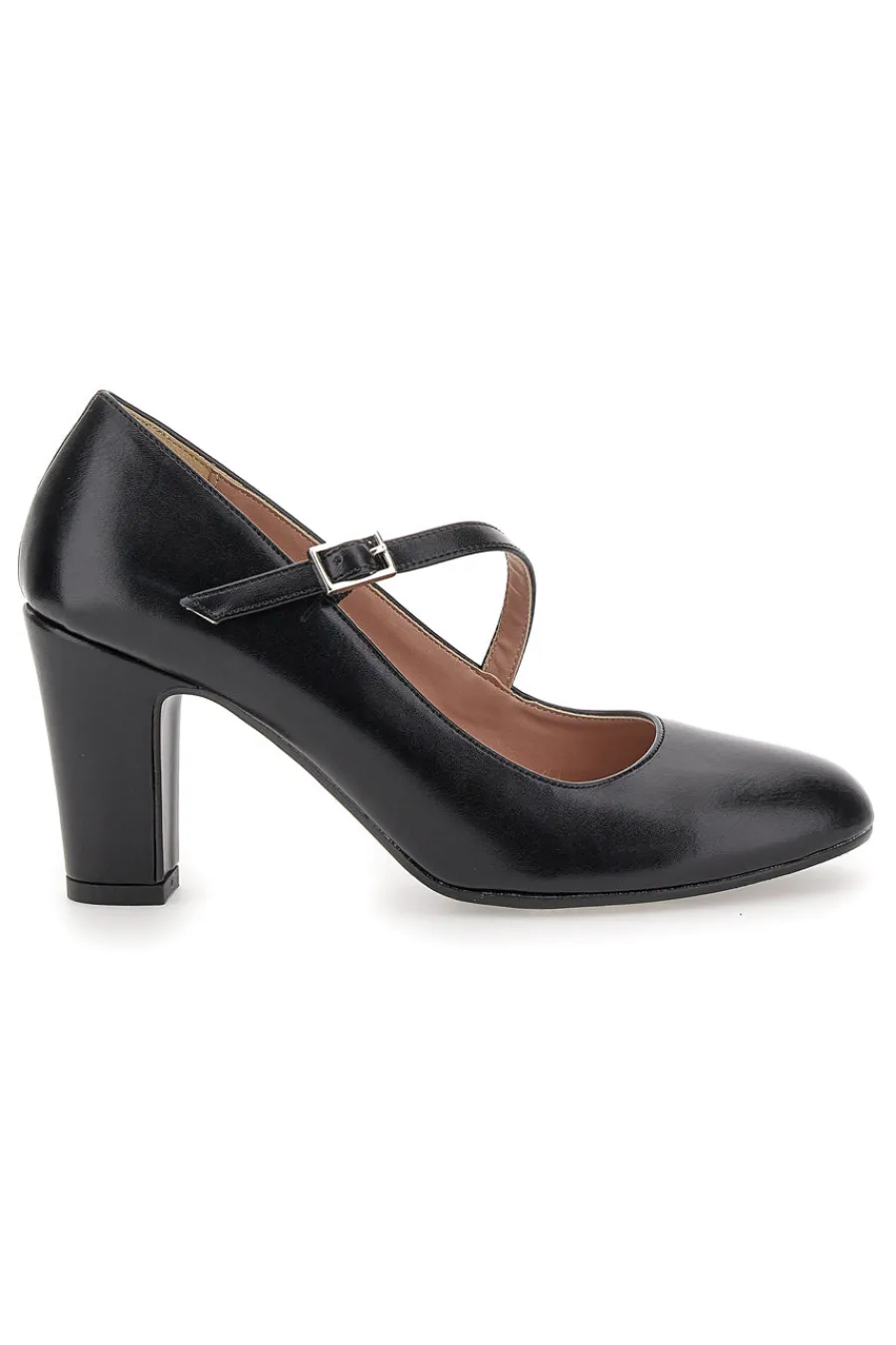 PITTARELLO CLASS Décolleté nere con cinturino obliquo 558 Online
