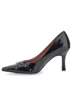 PITTARELLO GLAM Décolleté nere con punta affusolata, fibbie e borchie 43 Best