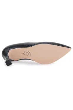 PITTARELLO VERA Décolleté nere con tacco a rocchetto e punta affusolata 8453 Discount