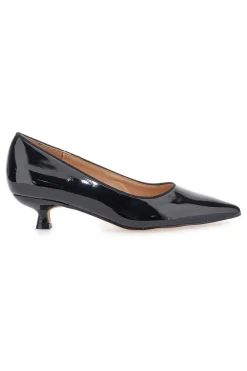 MON DIEU Décolleté nere in vernice con tacco basso 9904H18 NERO New