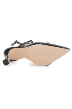 PITTARELLO GLAM Décolleté Nere Slingback a Punta 31 Hot