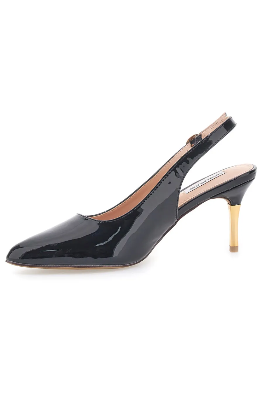 MARIELLA BURANI Décolleté Nere Slingback Effetto Vernice 51260