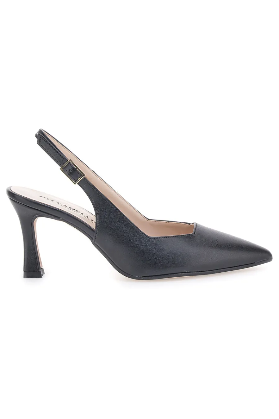 PITTARELLO Décolleté Nere Tacco a Rocchetto Punta Affusolata 148 SCHWARZ Hot
