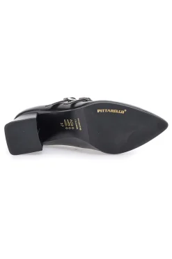 PITTARELLO CLASS Décolleté Nero con doppio cinturino 775 Discount