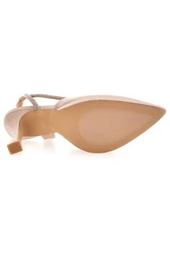 MON DIEU Décolleté nude con strass e cinturino elastico 1929Q107 Best