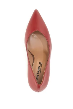 PITTARELLO Décolleté Rosse Con Tacco 8 cm Made In Italy 3354 New