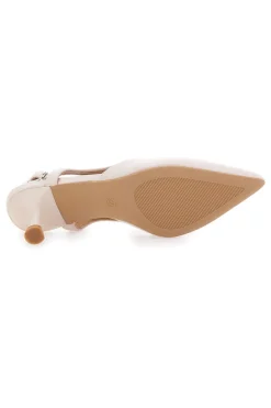 LE HAVRE PARIS Décolleté slingback a punta con tacco AP25S10E BEIGE Discount