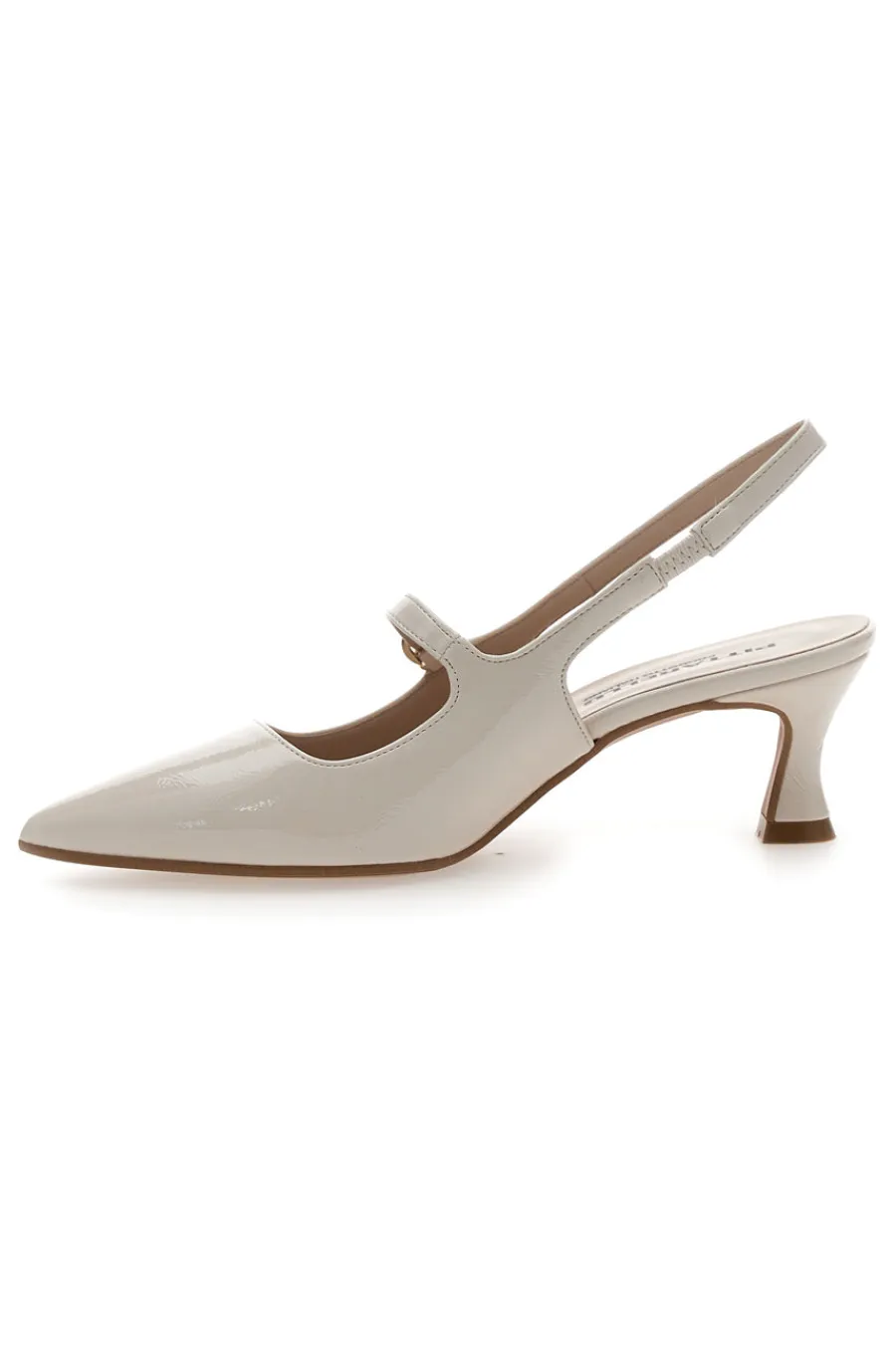 PITTARELLO Décolleté Slingback a Punta Effetto Vernice P507 Hot