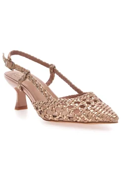 MON DIEU Décolleté slingback intrecciate con tacco basso 1601 CIPRIA Discount