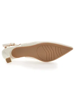 MON DIEU Décolleté Slingback in Vernice FDS246C BEIGE Clearance