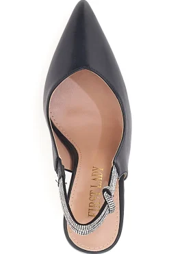 FIRST LADY Décolleté Slingback Nere con Tacco Alto P528 NERO Online