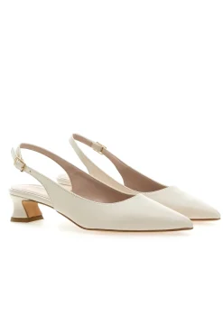 PITTARELLO GLAM Décolleté Slingback a Punta con Tacco Basso 14 New