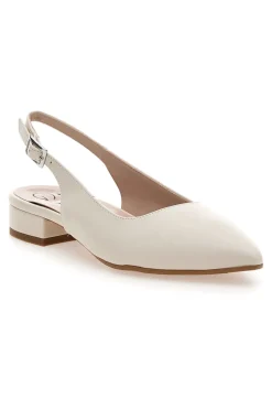 PITTARELLO GLAM Décolleté slingback con tacco basso 83 PANNA Sale