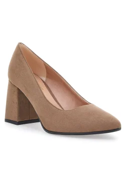 Donna PITTARELLO GLAM Décolleté tacco a Campana 01 Camel