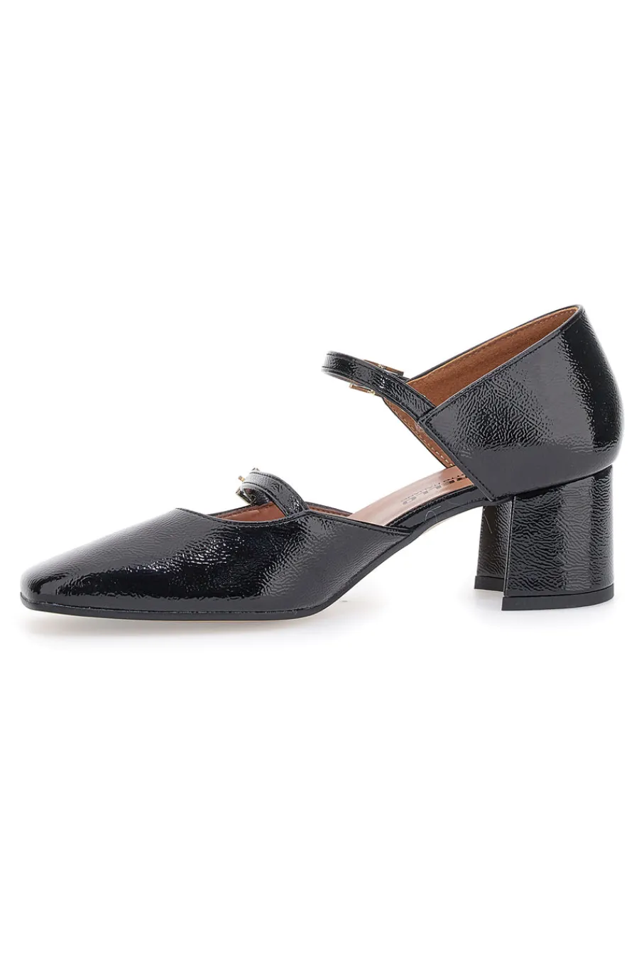 PITTARELLO Decolleté Mary Jane Nere Con Cinturini Made In Italy C5012 SCHWARZ Outlet