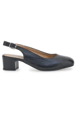 PRIMA RIGA Decolleté Slingback Nere Con Tacco Basso 21684LIDY Outlet