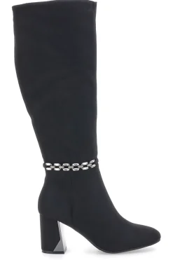 THE FIRST Die ersten 2-Stiefeletten mit Absatz SCHWARZ New