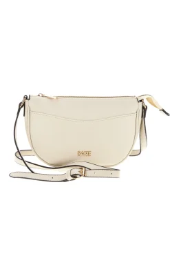 Donna BASILE Elfenbeinfarbene Tasche mit verstellbarem Schulterriemen BA12093DOL