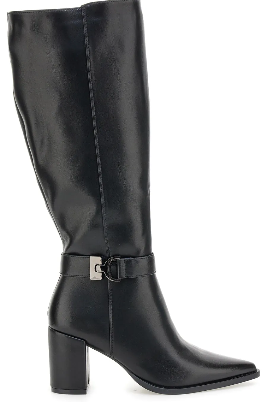 ENERGY I5 e High-Heel-Stiefel mit Zierriemen SCHWARZ Outlet