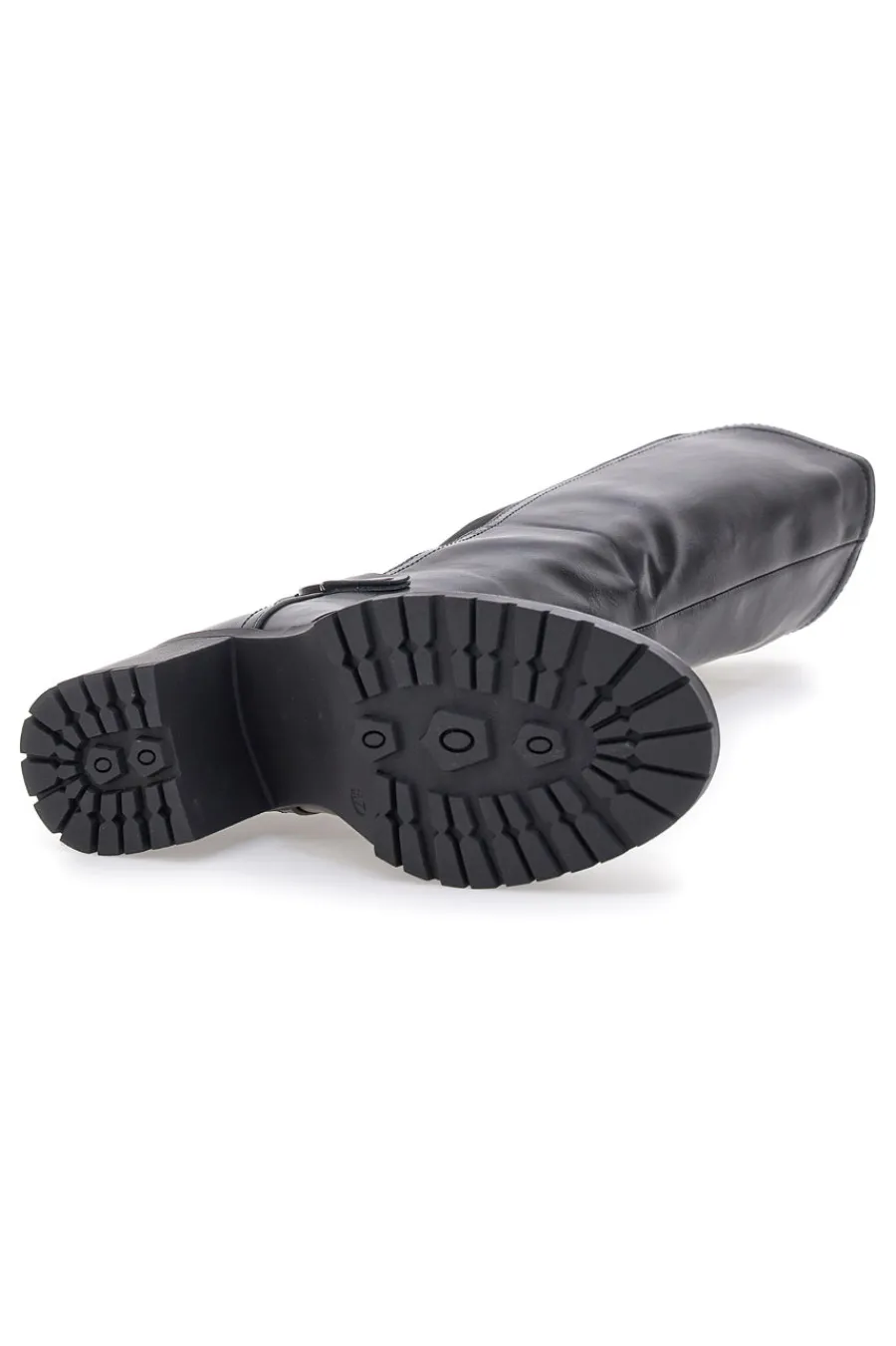 ENERGY 1359 – e Stiefel mit Blockabsatz und elastischem Seitendetail SCHWARZ
