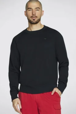 Uomo SKECHERS Fepa Nera Girocoo Caic Crew