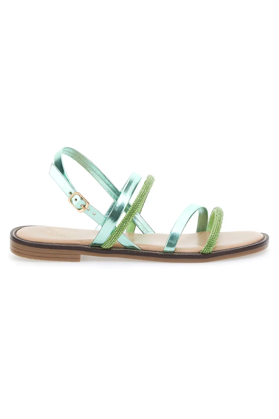Donna PUSHY WAMP Flache Sandalen 1576 Grün
