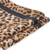 LAURA BIAGIOTTI Foulard animalier con banda centrale nera LB25W217-20