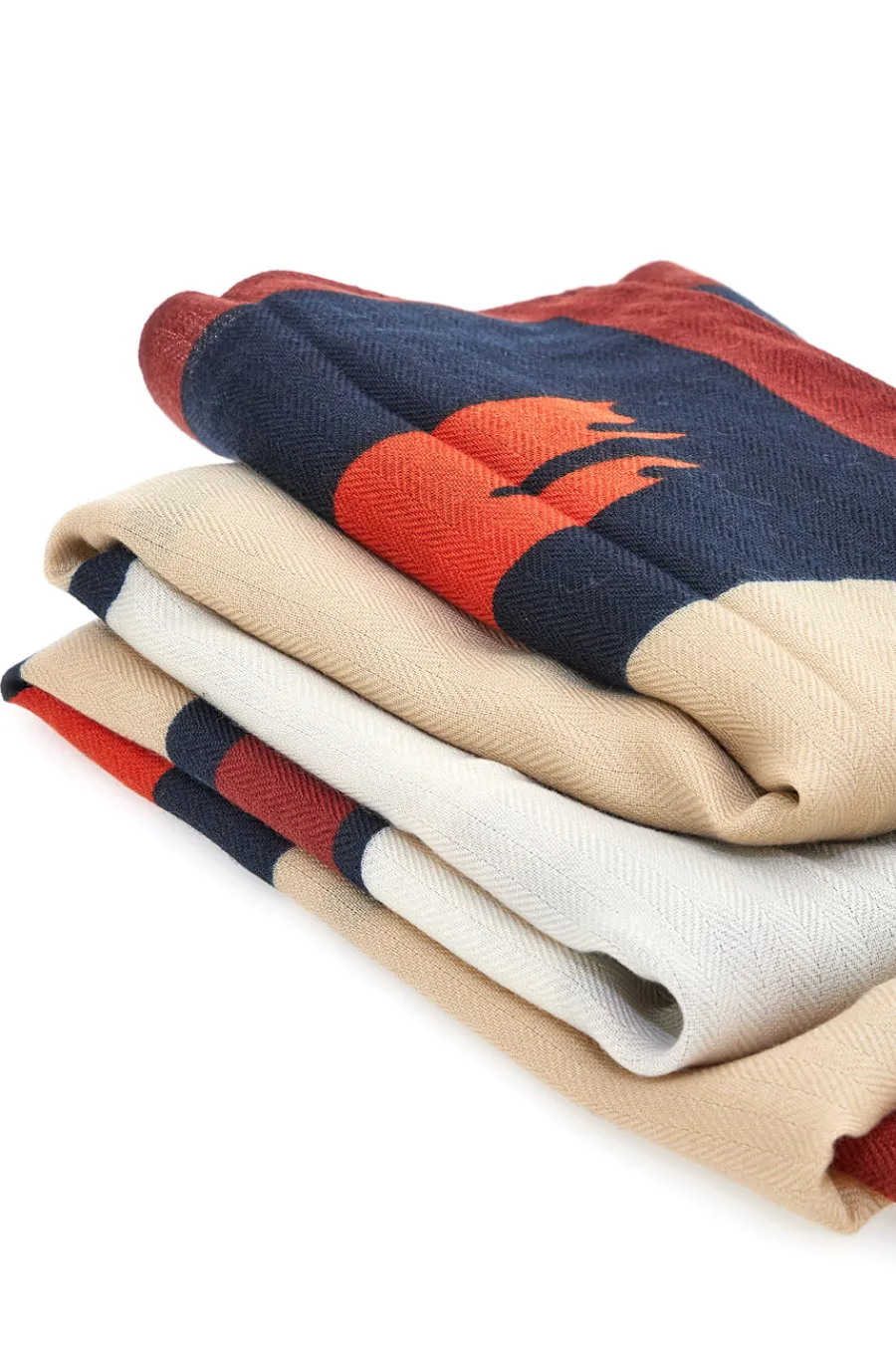 RONCATO Foulard multicolore con motivo astratto 46,003,31