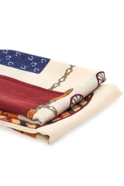 RONCATO Foulard multicolore con stampa carrozza 46,003,30