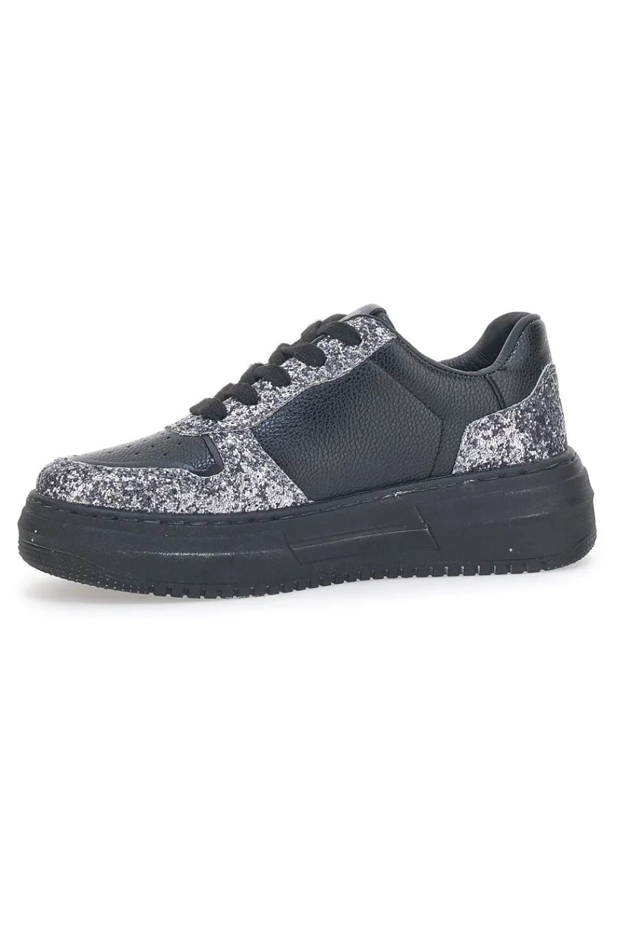 Donna FREDDY 8753 Sneakers in Schwarz und Silber