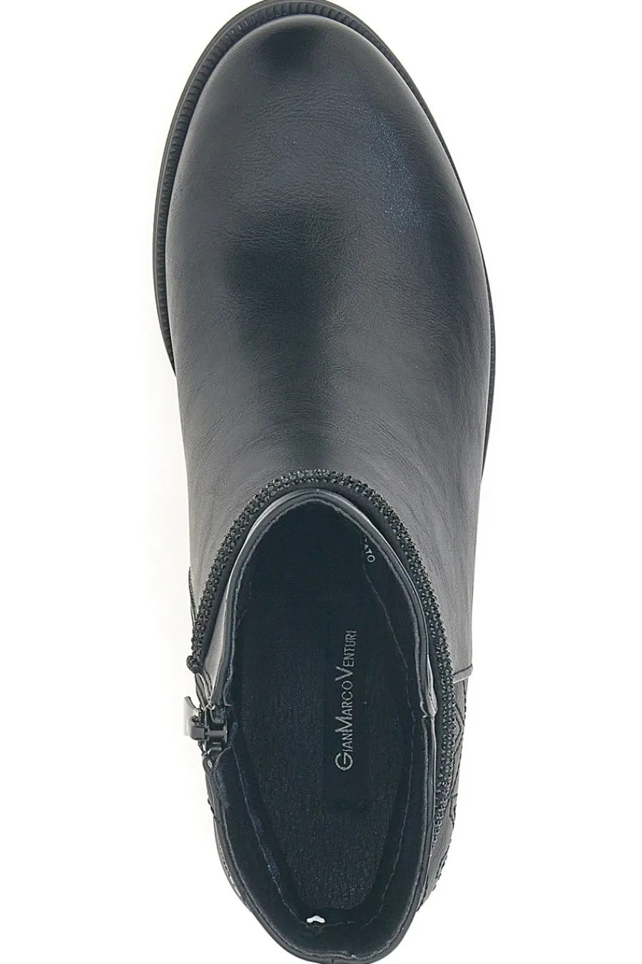 GMV Gianmarco Venturi TR0305 e Stiefeletten mit mittlerem Absatz und Steppdetail SCHWARZ Online