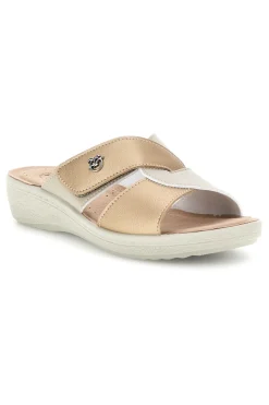 Donna FLY FLOT Goldener Hausschuh mit anatomischem Fußbett 905501647A