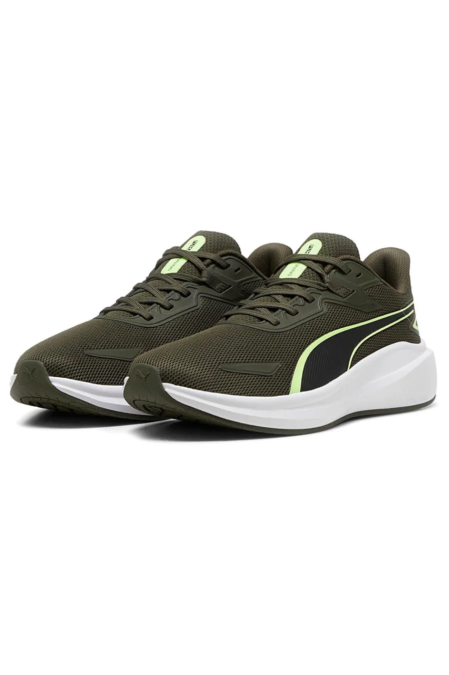 Uomo PUMA Grüne Laufschuhe mit weißer Sohle Skyrocket Lite