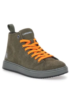 Uomo CANGURO Grüne Sneaker mit austauschbaren Schnürsenkeln 817