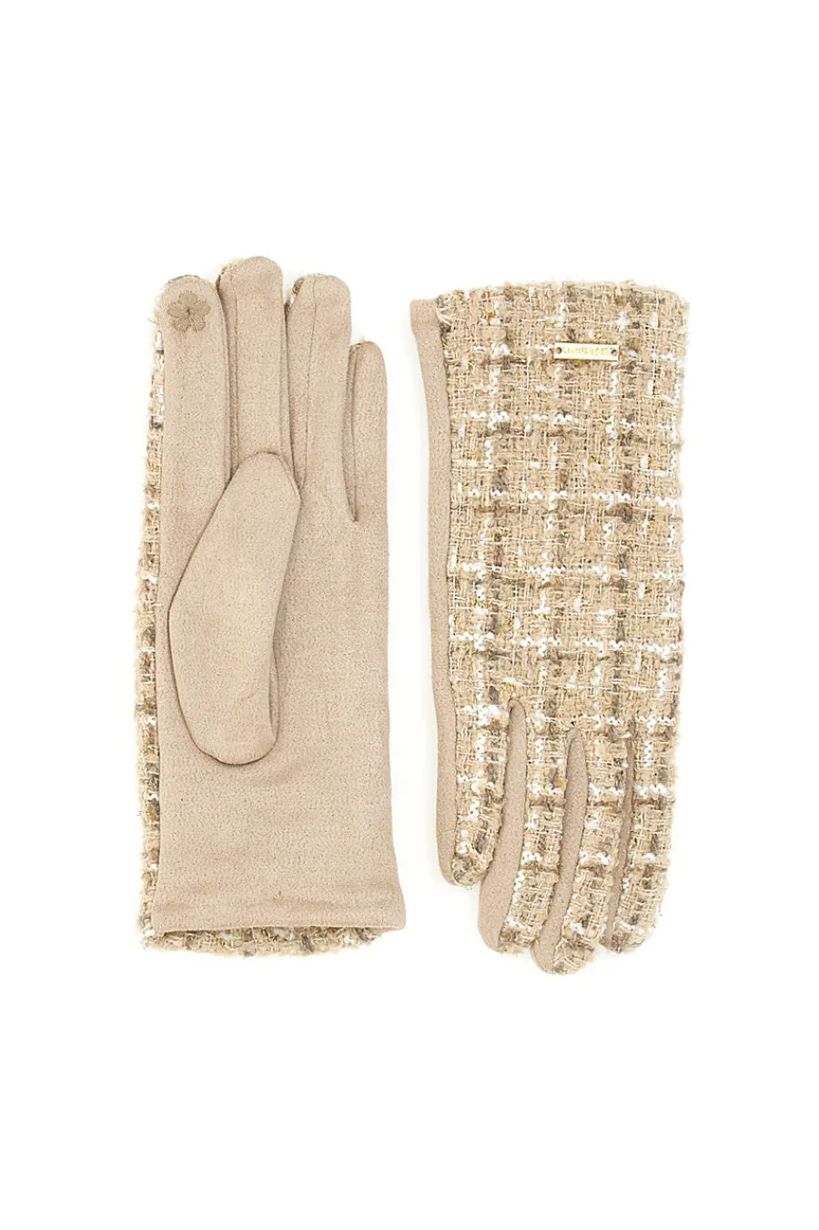 LAURA BIAGIOTTI Guanti in tweed con touch screen Biagiotti LB25W907-20