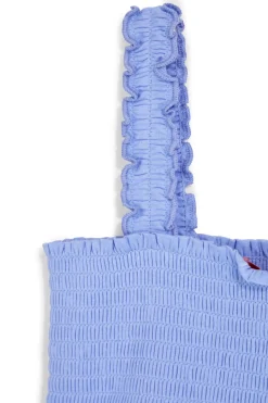 PITT KIDS es Baumwollkleid mit gerüschten Trägern Pitt Kinder Pt-g-d-9013