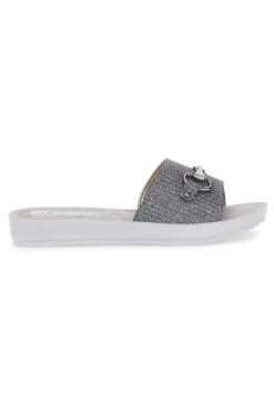 INBLU 63 BM Graue Hausschuhe METALLGRAU