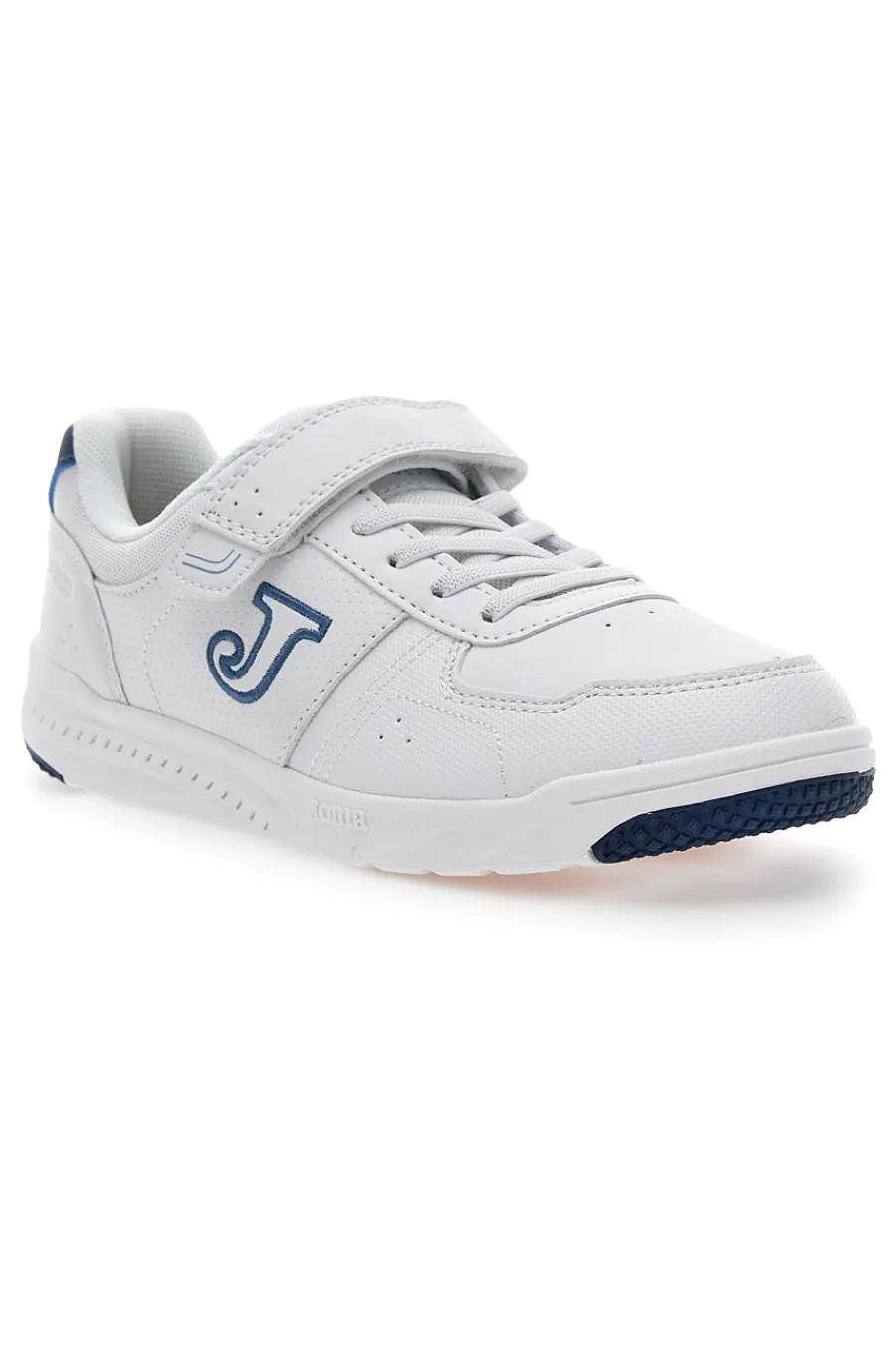 JOMA W Harvard JR 2543 weiße Sneakers mit blauen Details und Klettverschluss