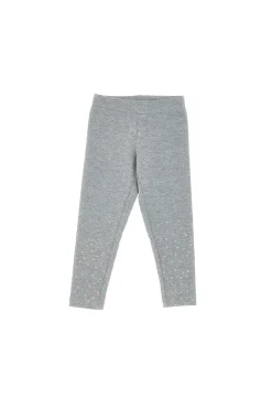 PITT KIDS Leggings Grigi con Pois Olografici 03
