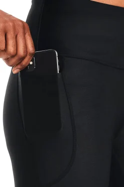 Donna UNDER ARMOUR egging Tre Quarti Neri con Taca aterae Capri UA Tech