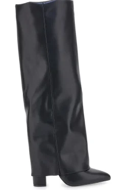 LE HAVRE PARIS C217252 e Stiefel mit spitzem Blockabsatz SCHWARZ