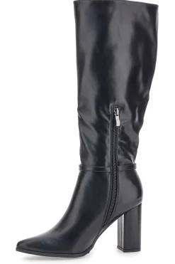 LE HAVRE PARIS 6002 e Stiefeletten mit hohem Absatz und Riemen SCHWARZ Hot