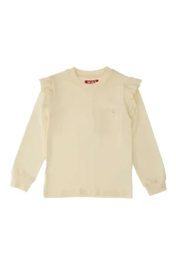 PITT KIDS Maglia Bianca Girocollo a Maniche Lunghe 02