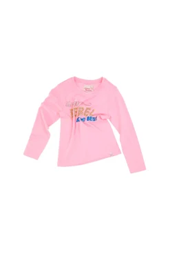 GRAZIE MAMMA Maglietta a Maniche Lunghe 0053 Rosa
