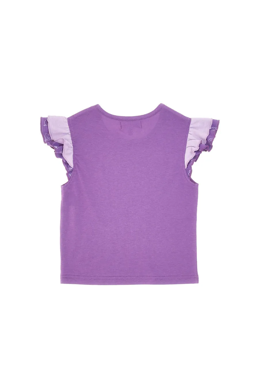 PITT KIDS Maglietta Girocollo con Maniche s Sbuffo Viola PT-K-T-702