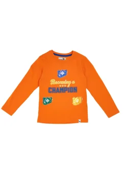 PITT KIDS Maglietta Maniche Lunghe 002 Arancione